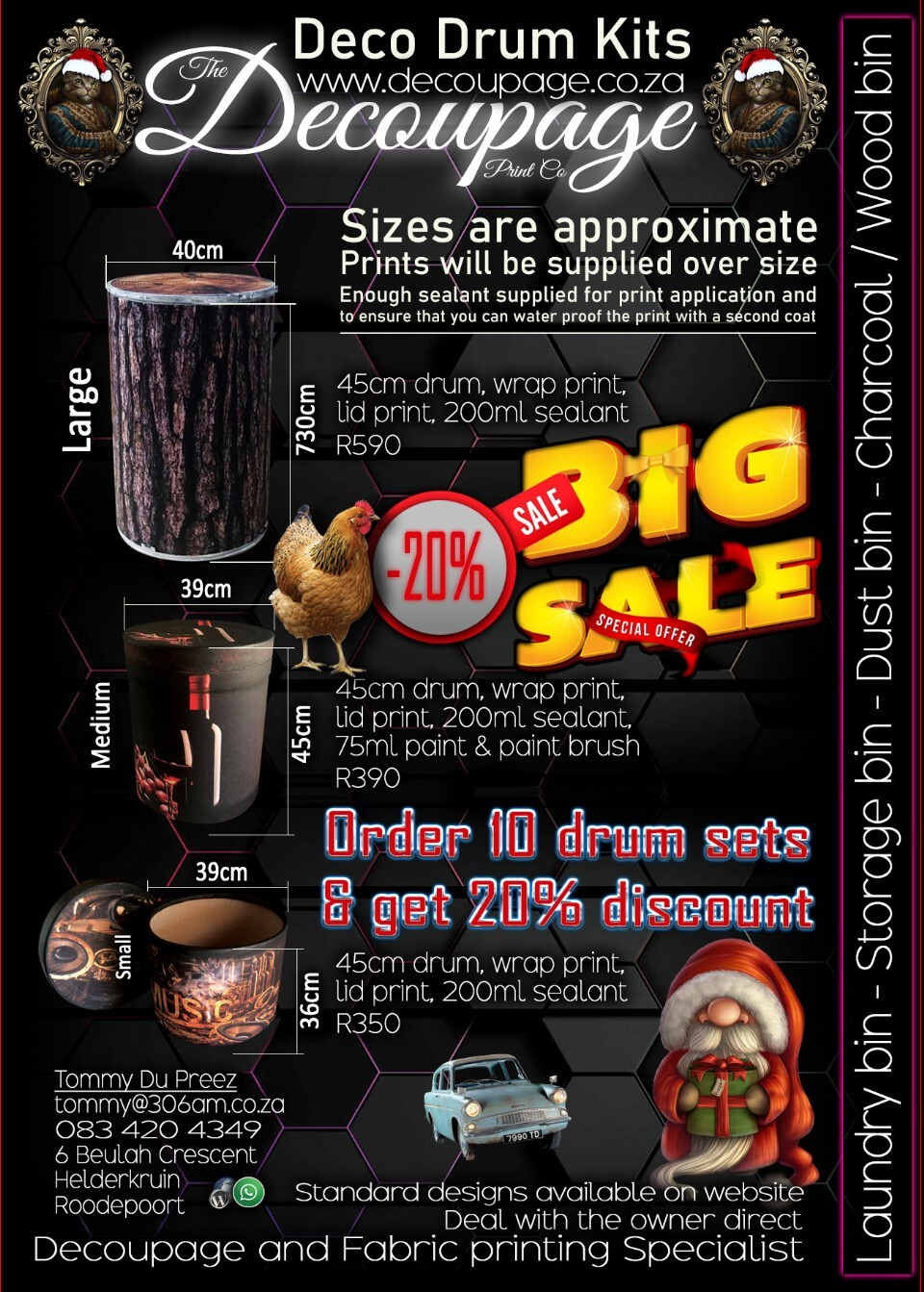 Decoupage printing company south africa. We are the founders of this